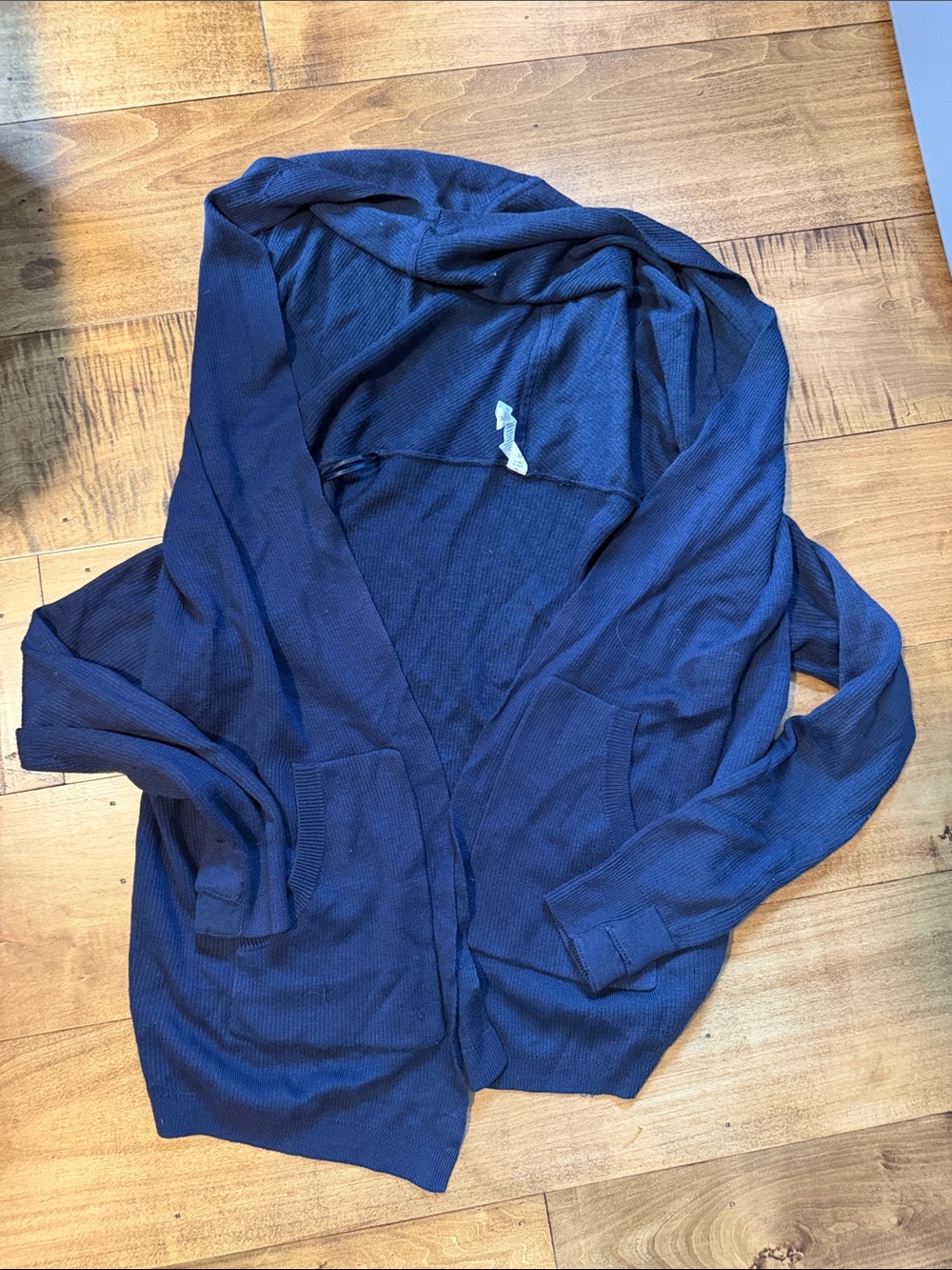 lululemon athletica Navy Hooded Open-Front Cardigan